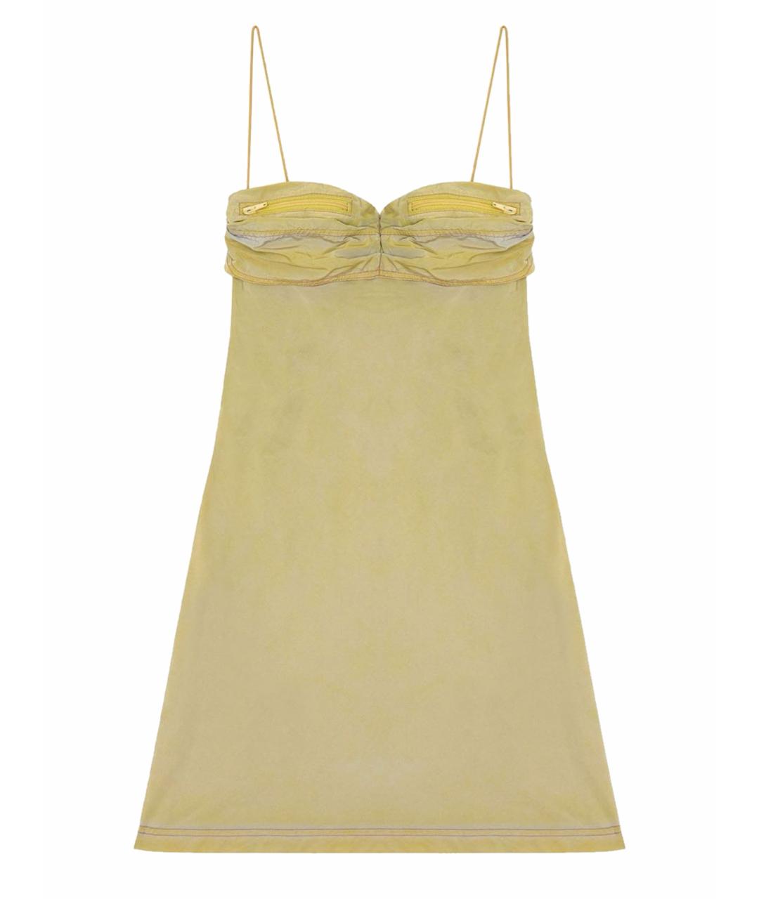 DIESEL Хаки полиамидовое повседневное платье, фото 1