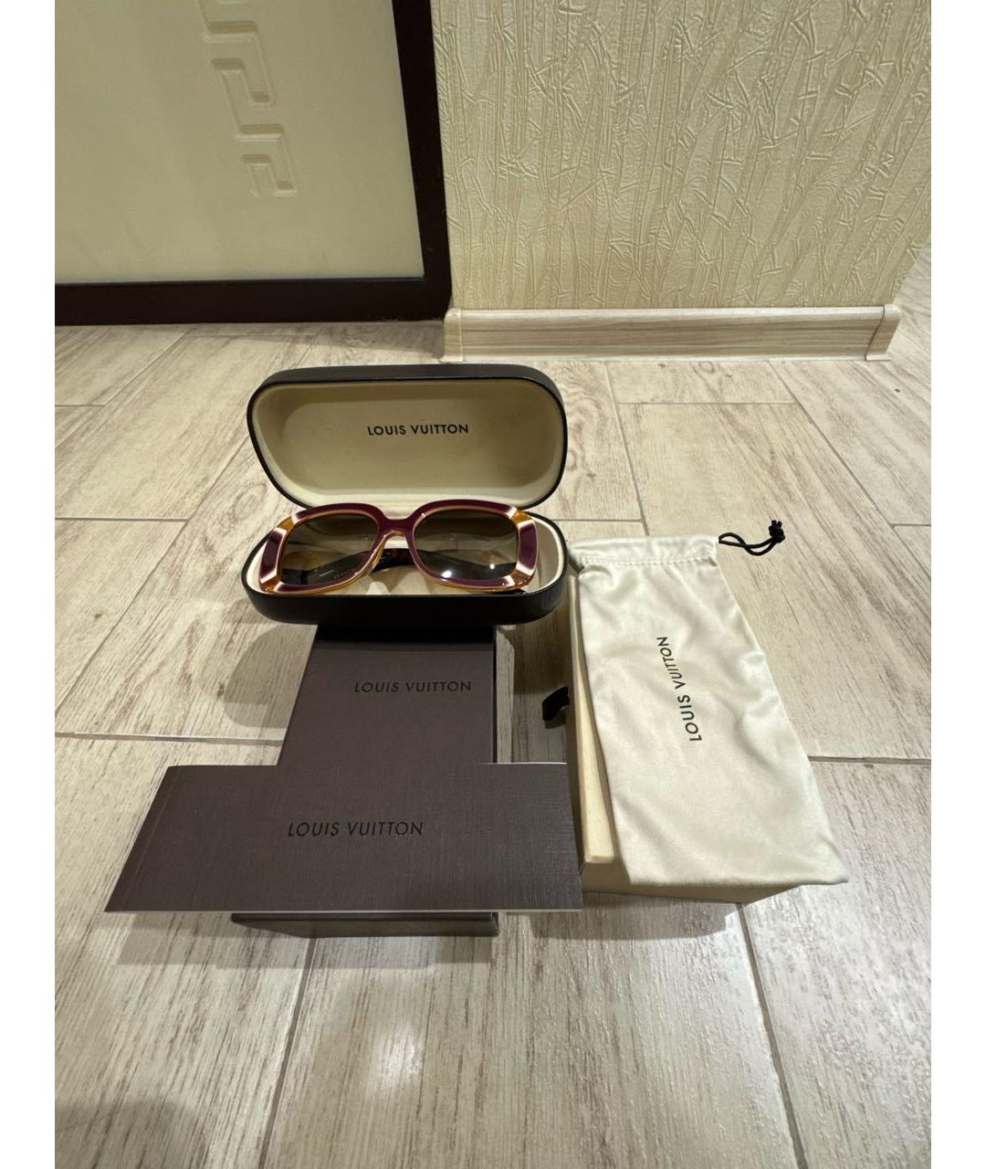 LOUIS VUITTON Мульти пластиковые солнцезащитные очки, фото 4