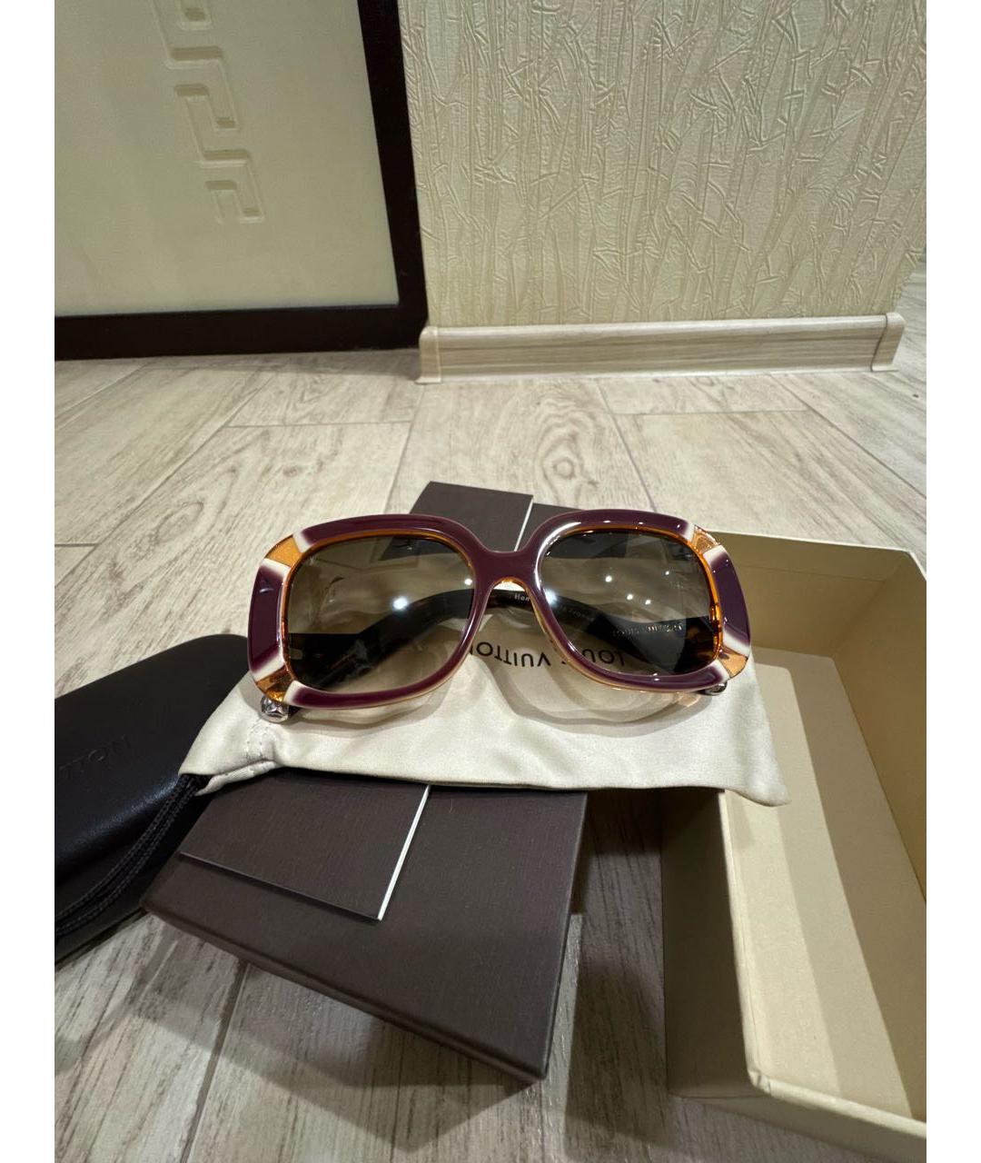 LOUIS VUITTON Мульти пластиковые солнцезащитные очки, фото 5