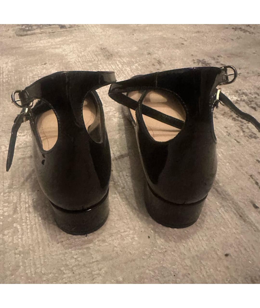 CHRISTIAN DIOR Черные туфли из лакированной кожи, фото 4