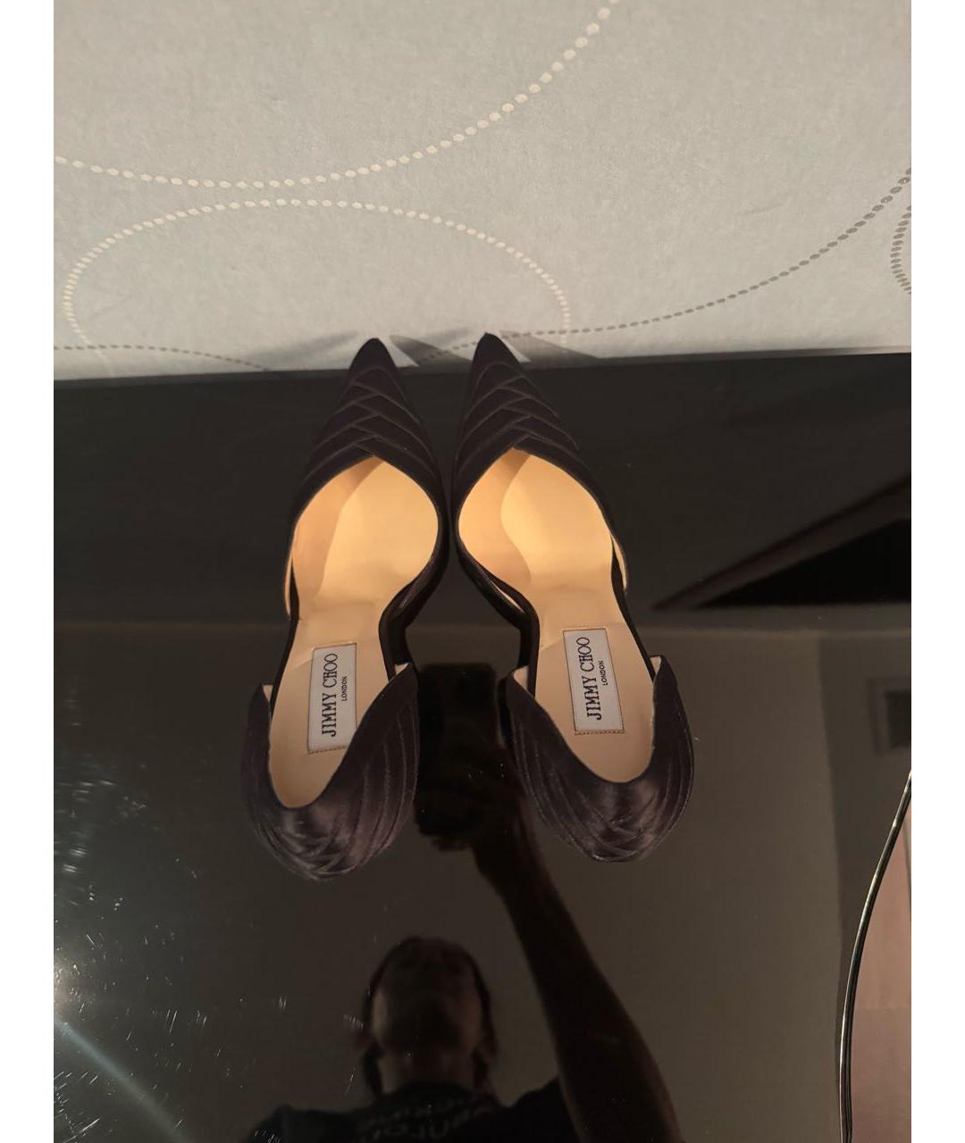 JIMMY CHOO Черные текстильные туфли, фото 3