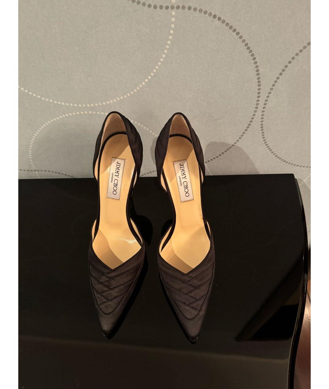 JIMMY CHOO Черные текстильные туфли, фото 2