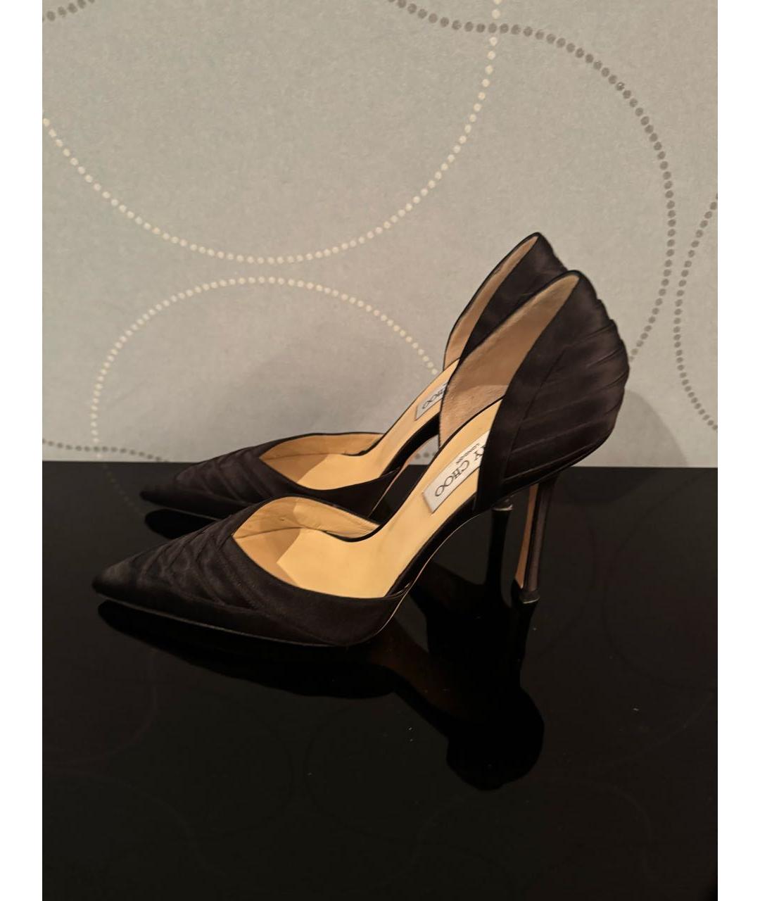 JIMMY CHOO Черные текстильные туфли, фото 6