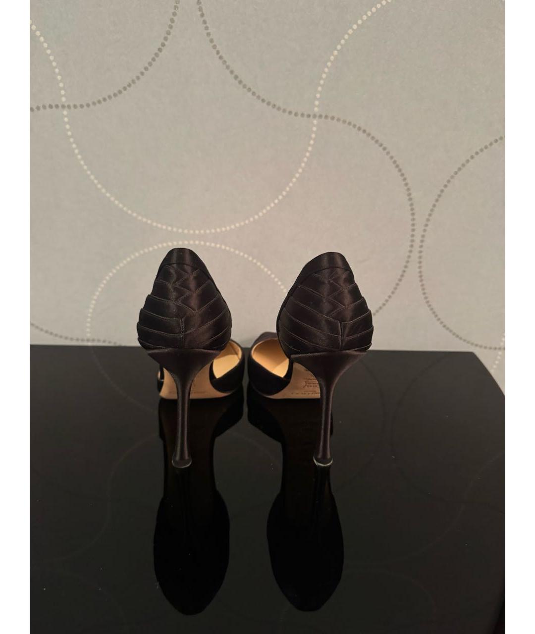 JIMMY CHOO Черные текстильные туфли, фото 4