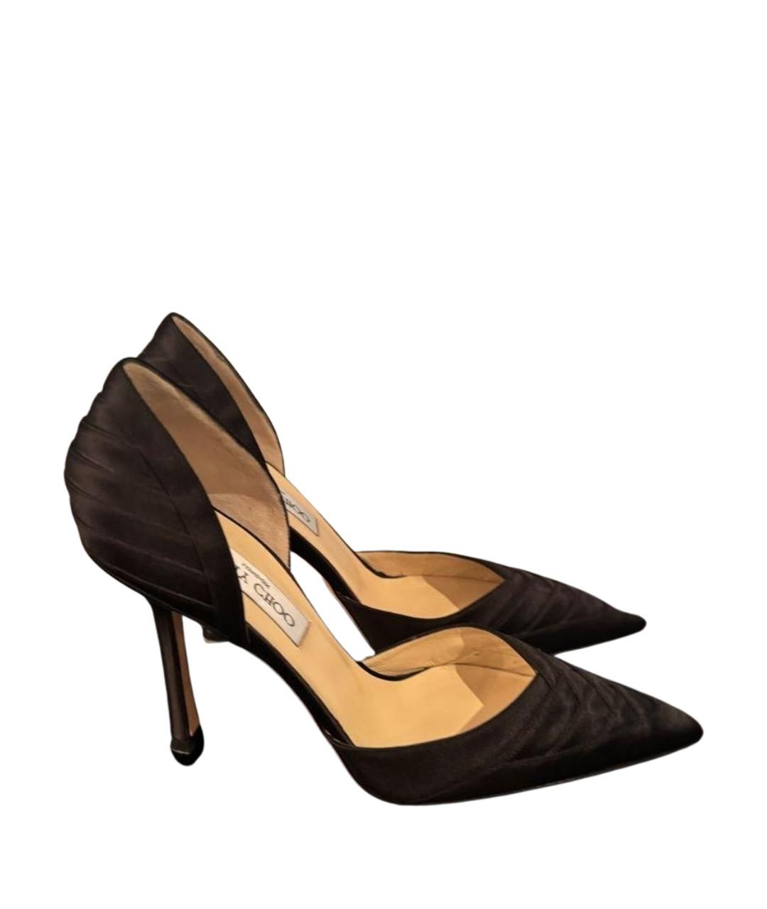 JIMMY CHOO Черные текстильные туфли, фото 1