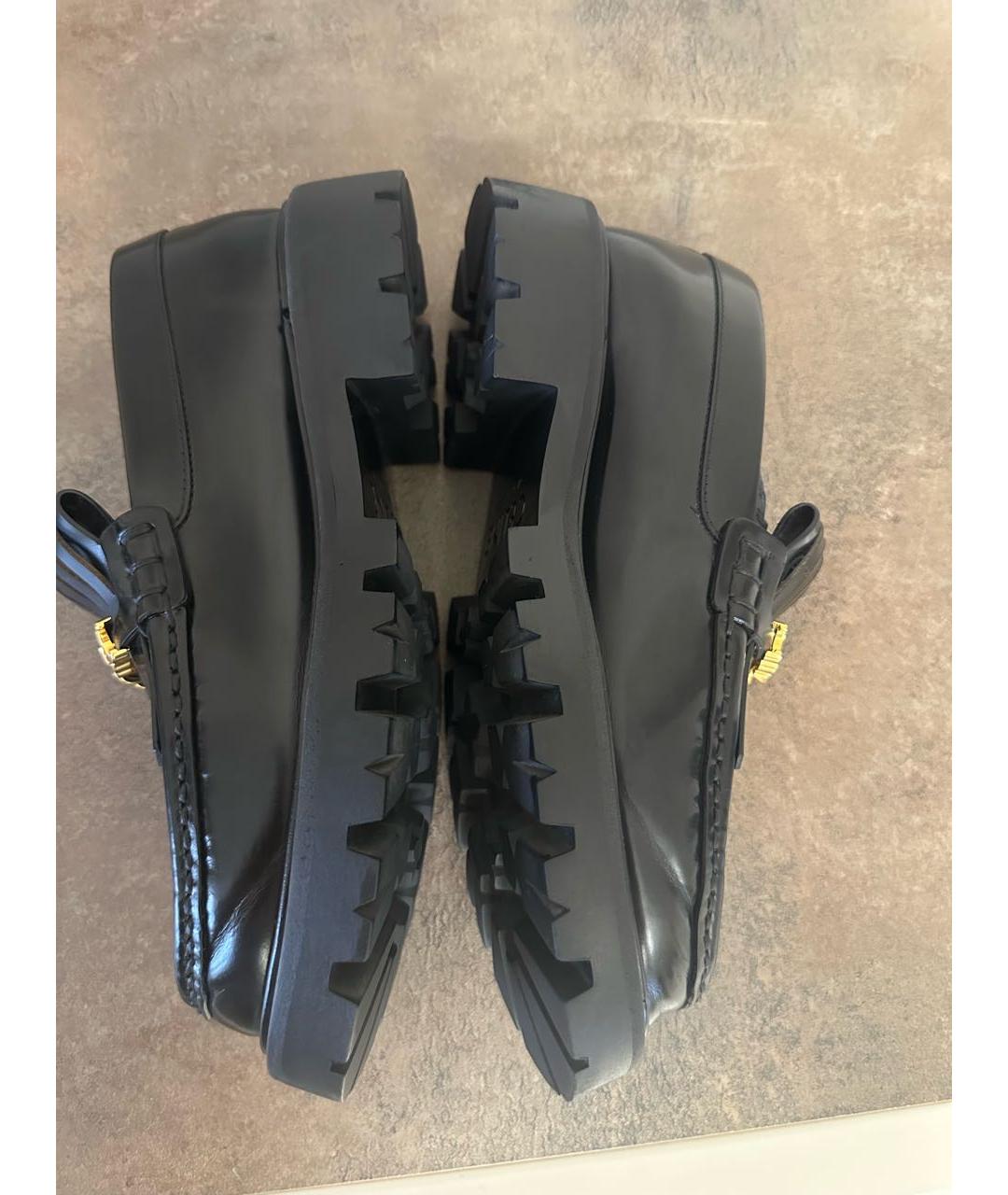 CELINE Черные кожаные лоферы, фото 9