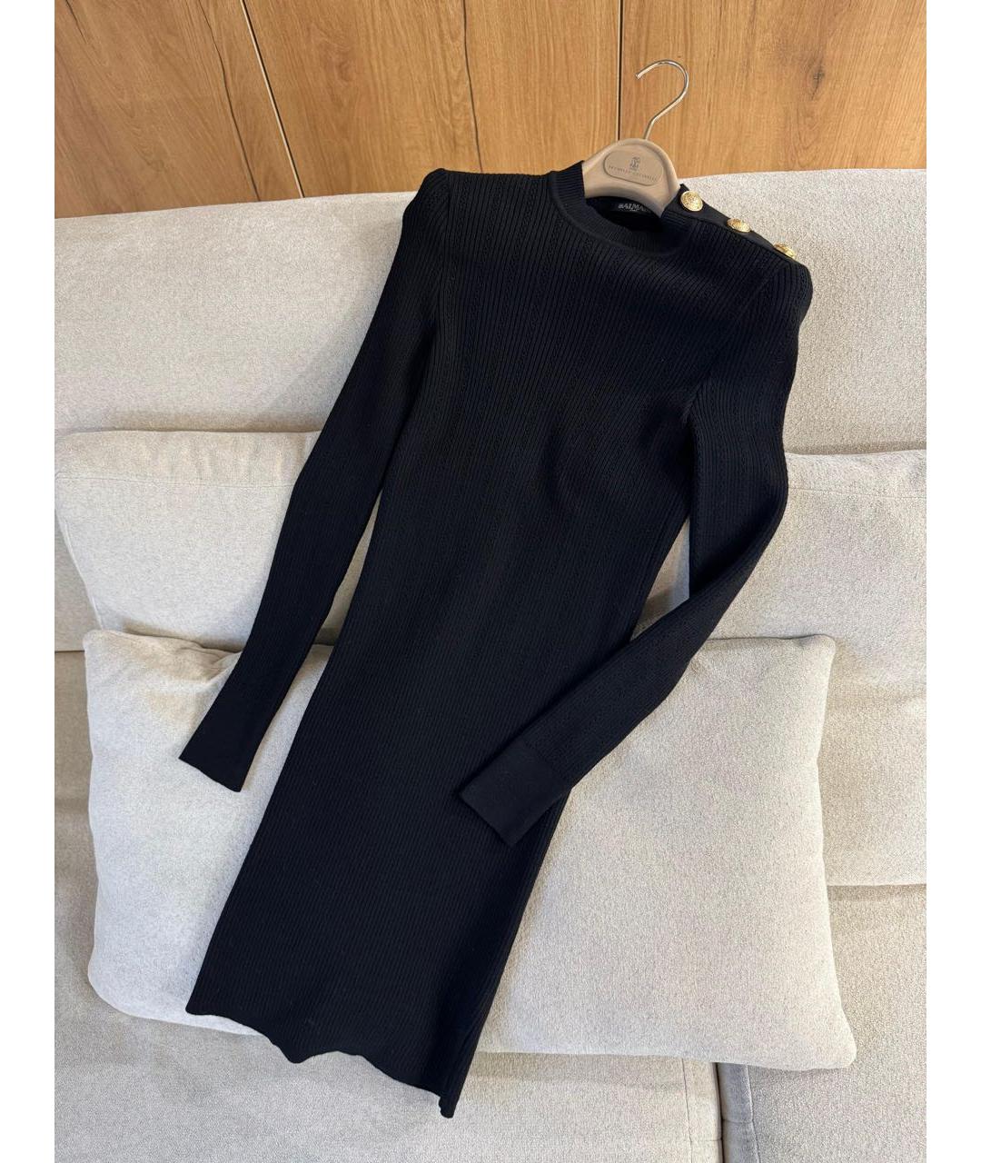 BALMAIN Черное повседневное платье, фото 5