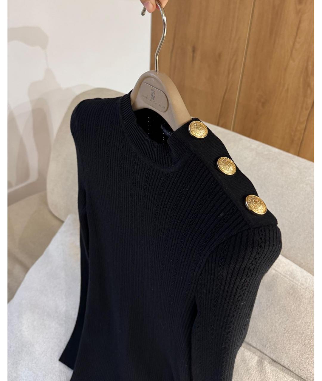 BALMAIN Черное повседневное платье, фото 2