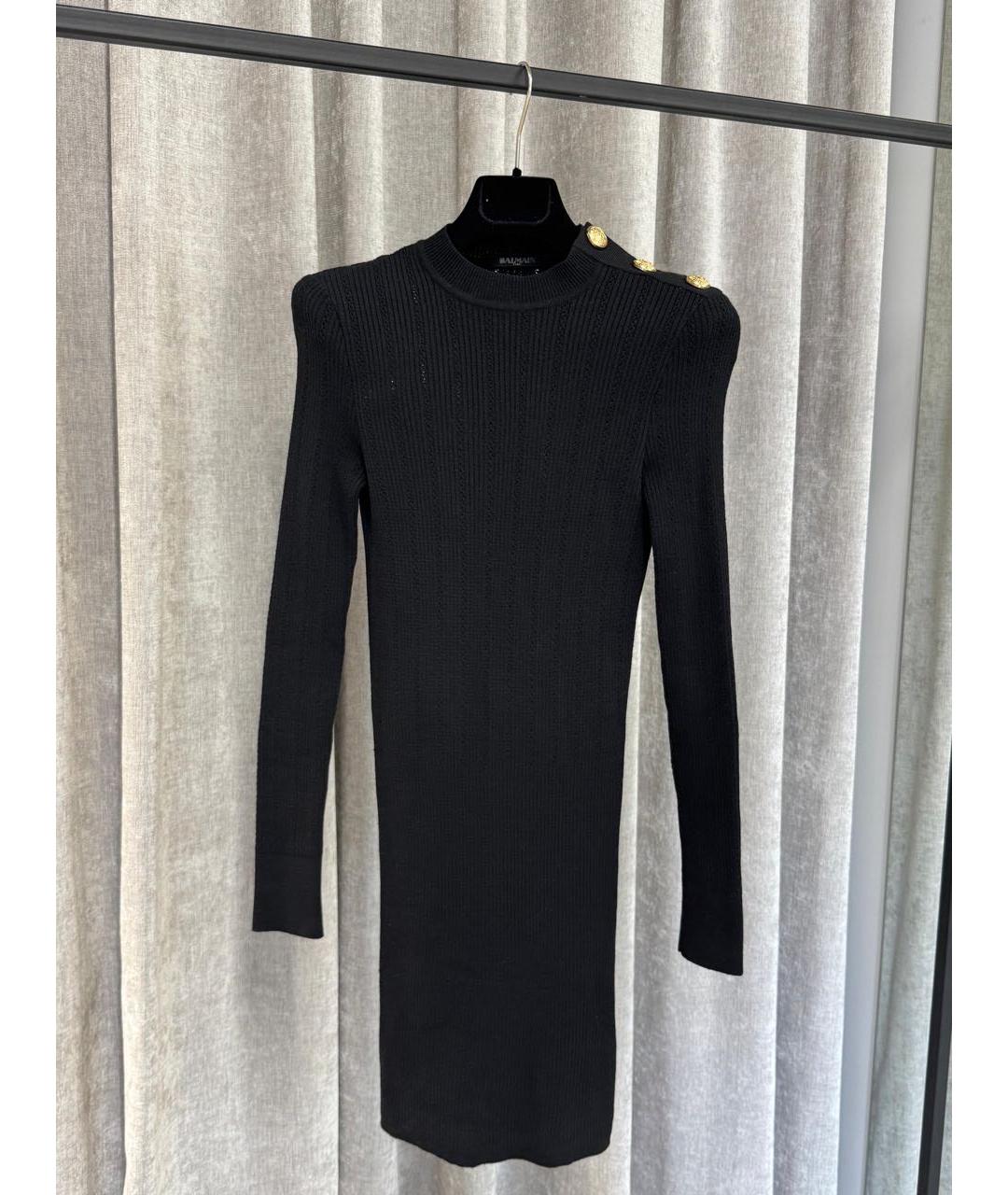 BALMAIN Черное повседневное платье, фото 3