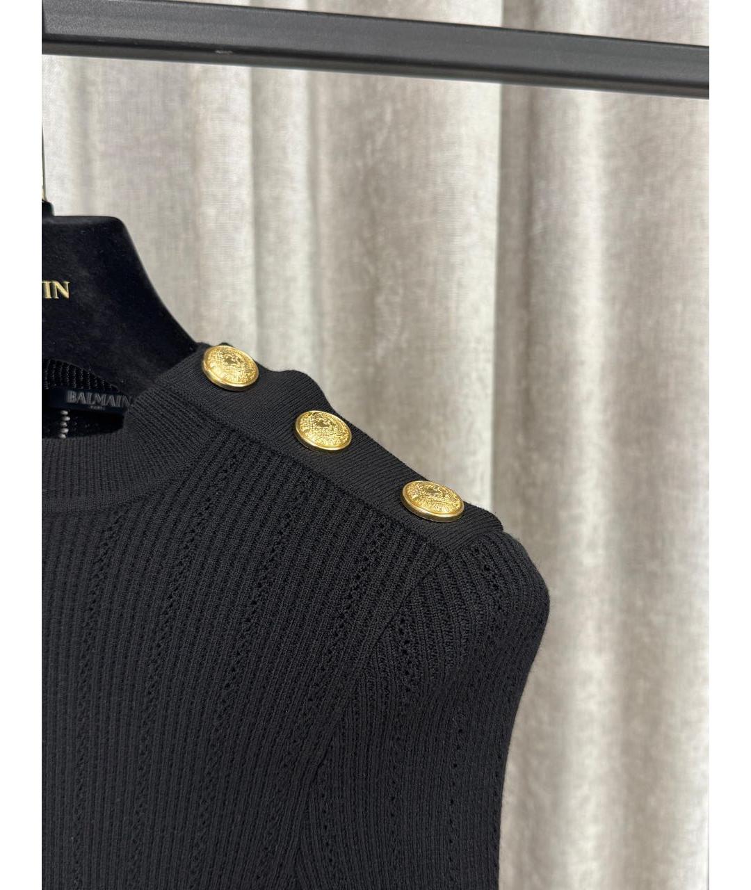 BALMAIN Черное повседневное платье, фото 4