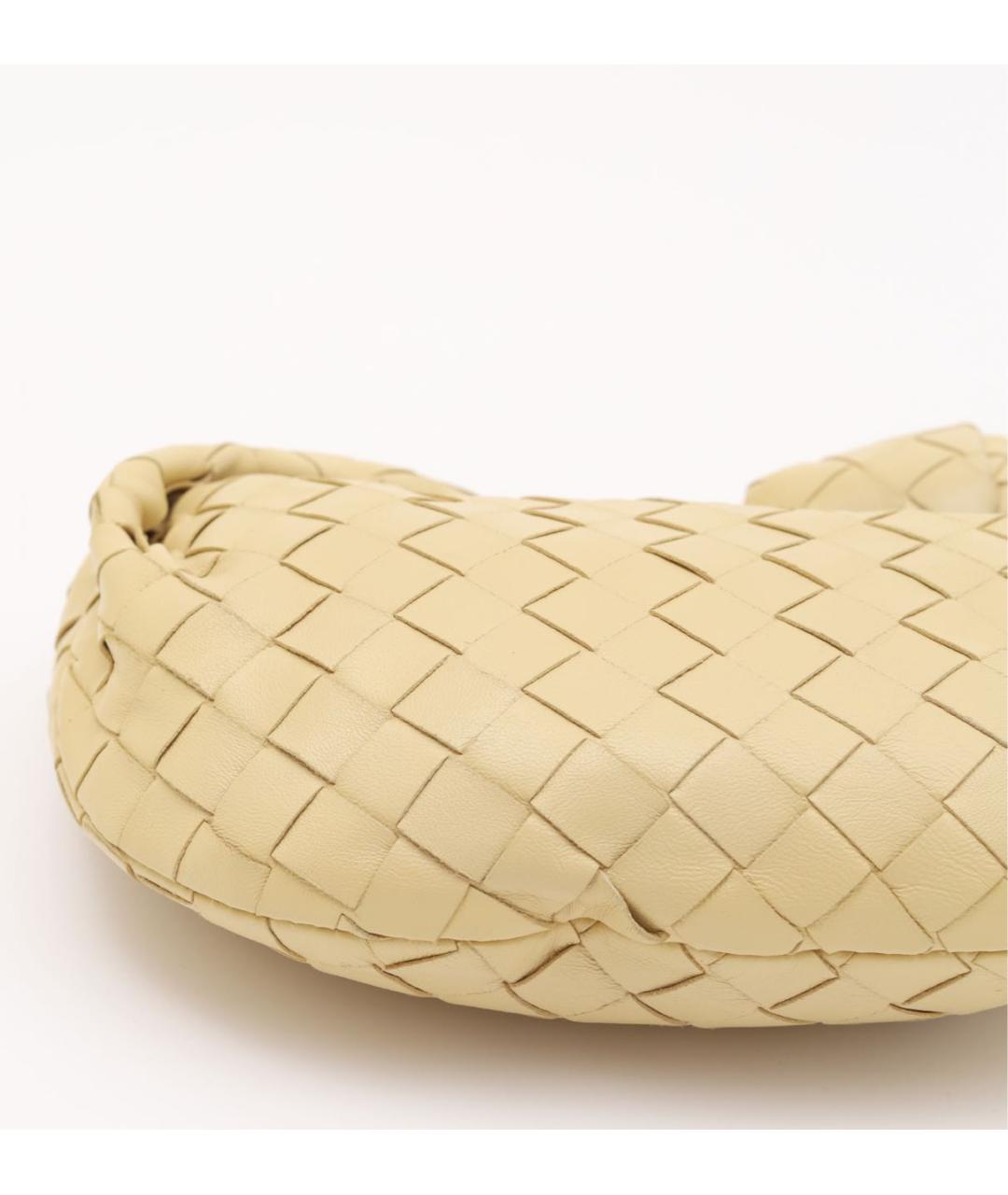 BOTTEGA VENETA Бежевая кожаная сумка с короткими ручками, фото 6
