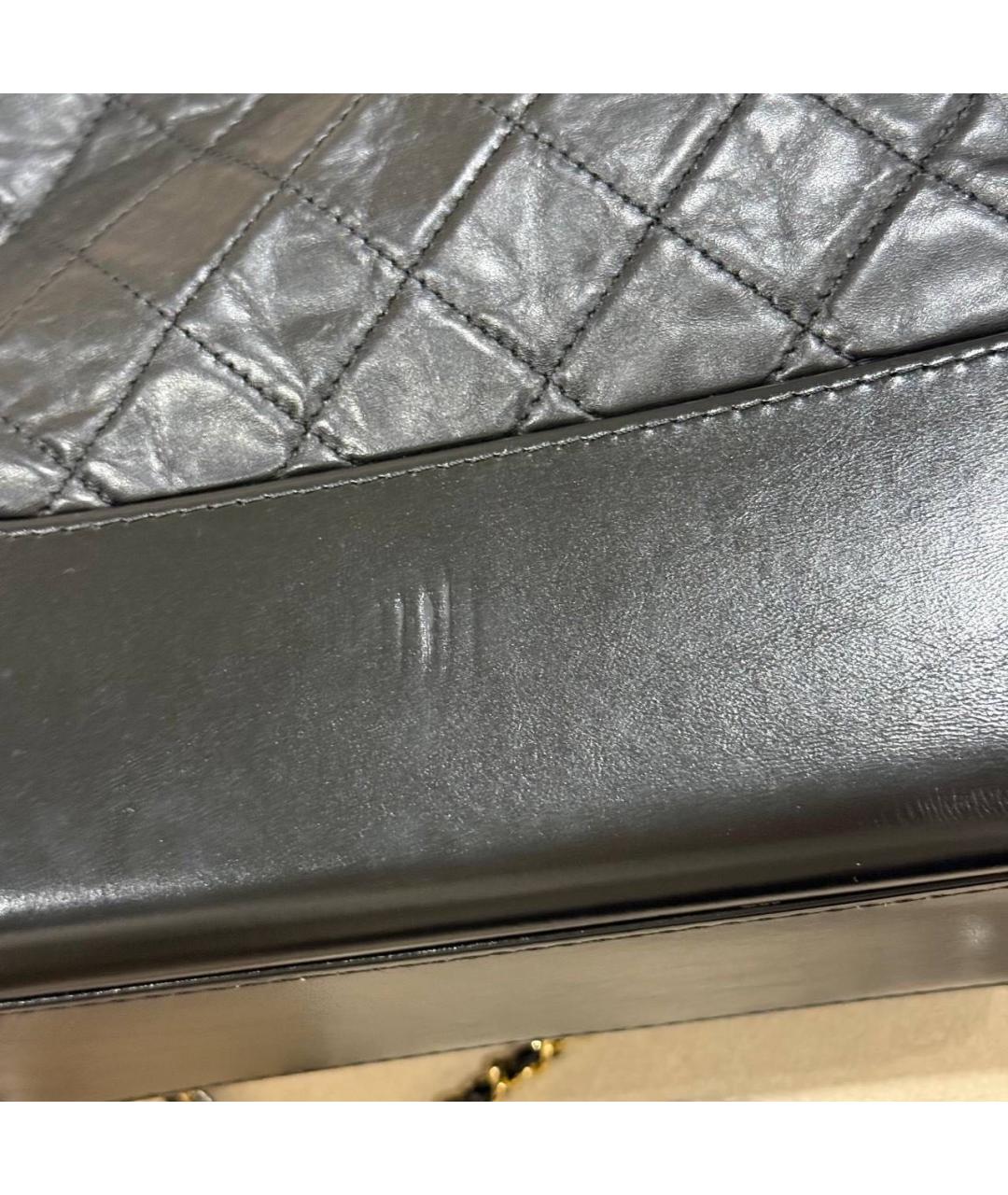 CHANEL Черная кожаная сумка через плечо, фото 7