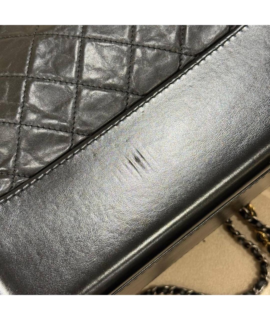 CHANEL Черная кожаная сумка через плечо, фото 8
