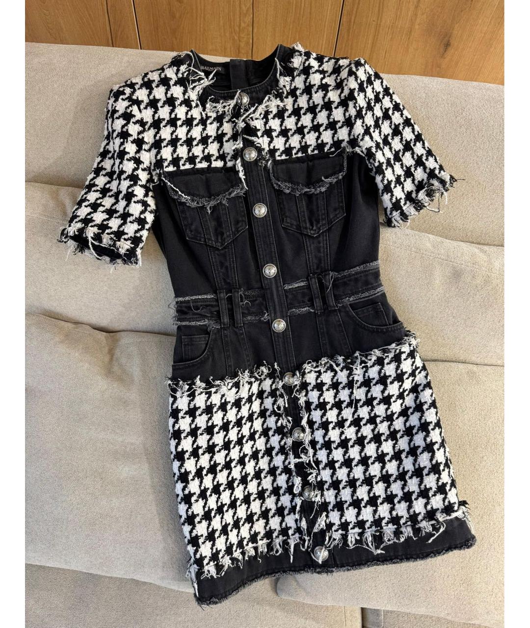 BALMAIN Мульти повседневное платье, фото 3