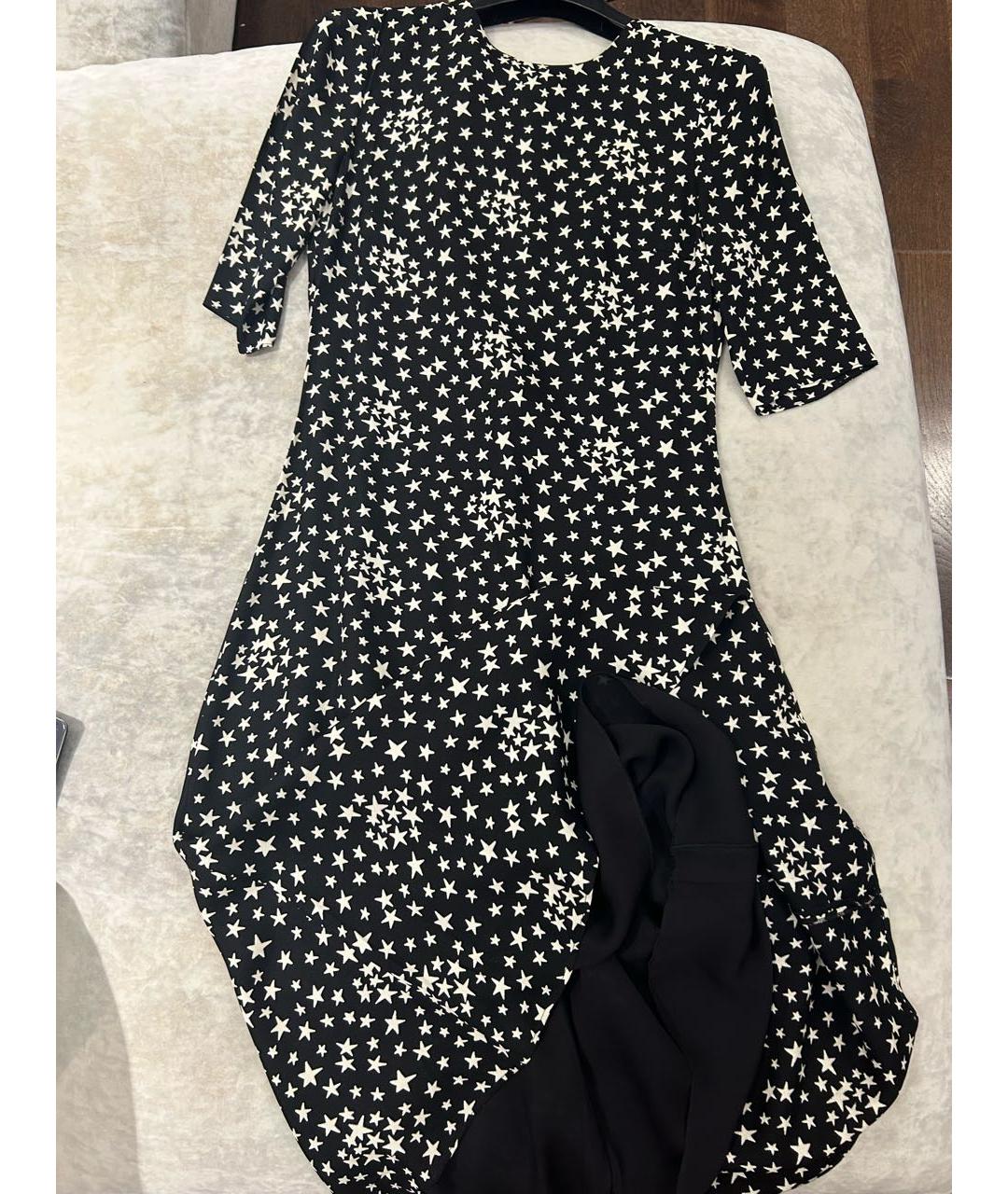 SAINT LAURENT Черное шелковое коктейльное платье, фото 4