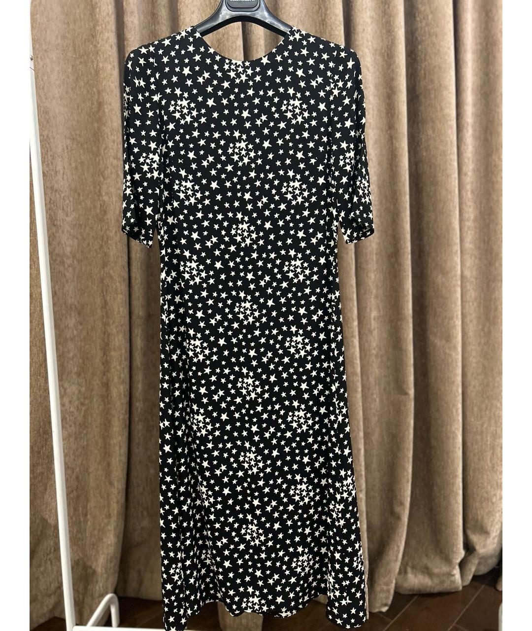 SAINT LAURENT Черное шелковое коктейльное платье, фото 9