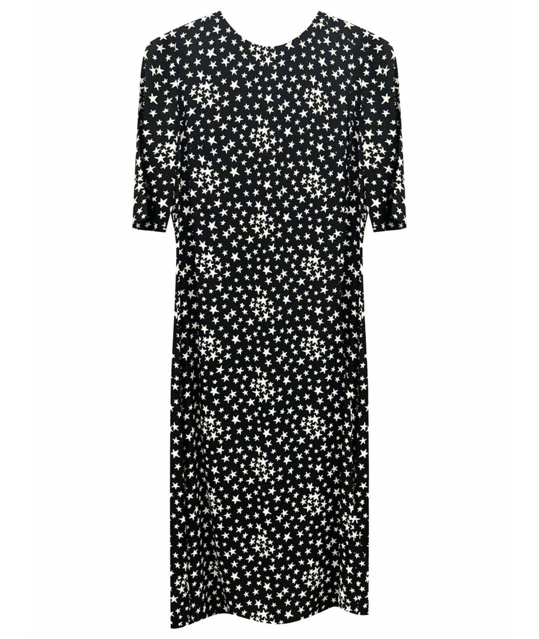 SAINT LAURENT Черное шелковое коктейльное платье, фото 1