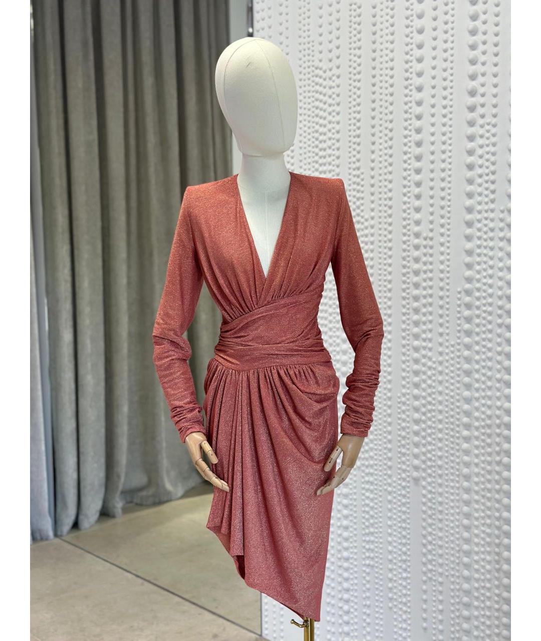 ALEXANDRE VAUTHIER Коралловое повседневное платье, фото 5