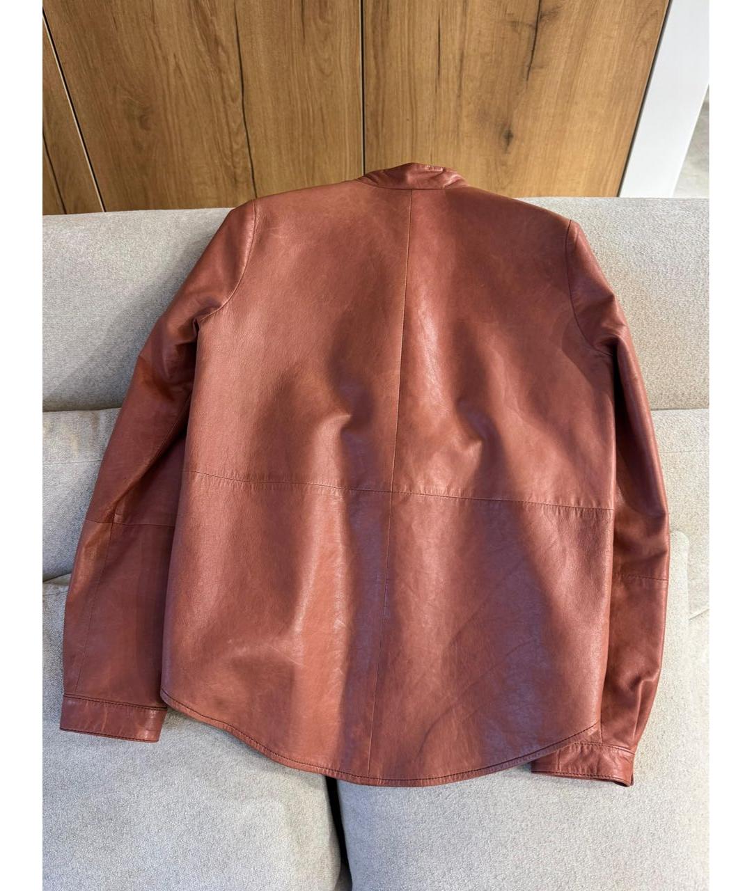 BRUNELLO CUCINELLI Кожаная куртка, фото 2