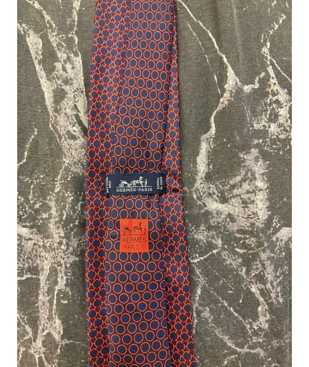 HERMES Мульти шелковый галстук, фото 2