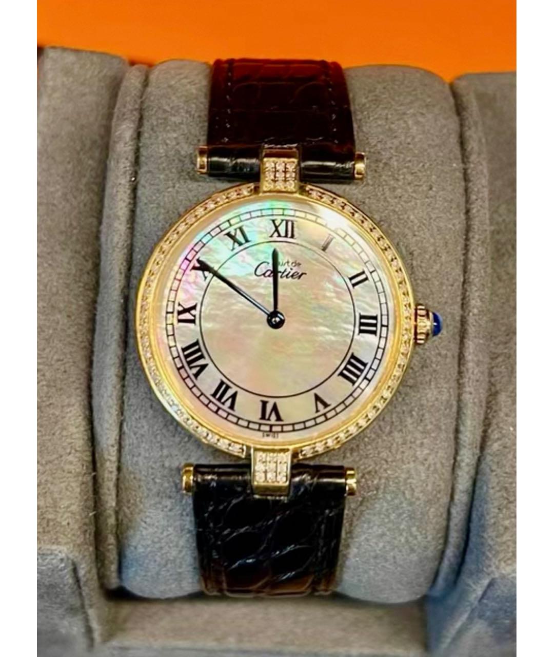 CARTIER Золотые часы из желтого золота, фото 3