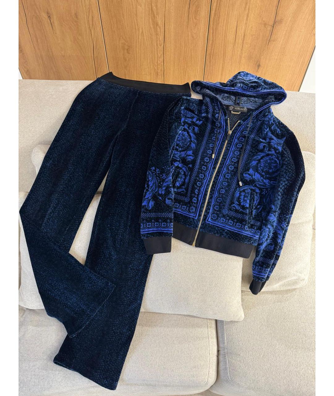 VERSACE Синий костюм с брюками, фото 2