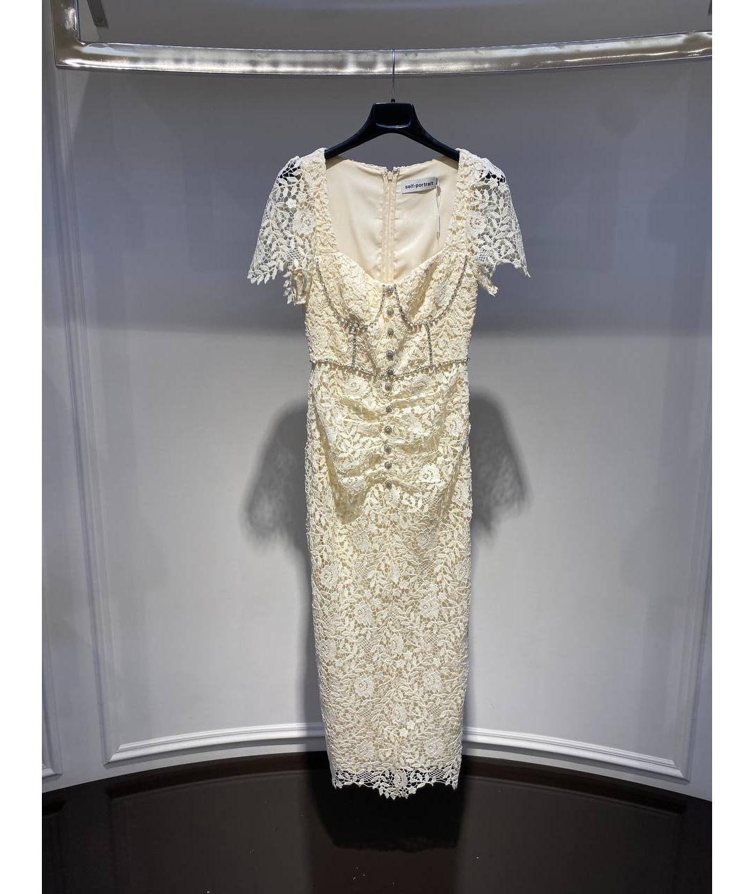 SELF-PORTRAIT Белое вечернее платье, фото 4