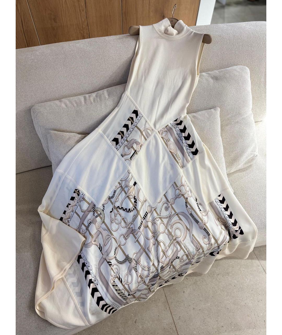 HERMES Белое повседневное платье, фото 2