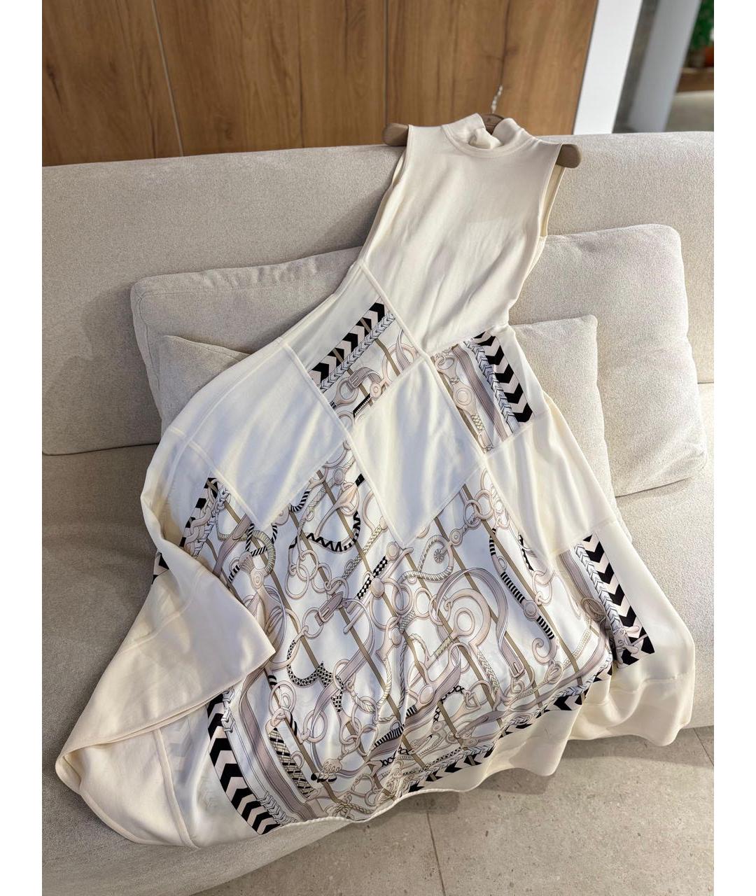 HERMES Белое повседневное платье, фото 3
