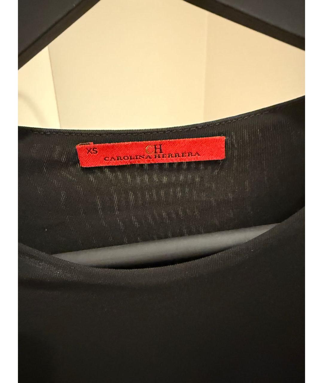 CAROLINA HERRERA Черное вискозное коктейльное платье, фото 5