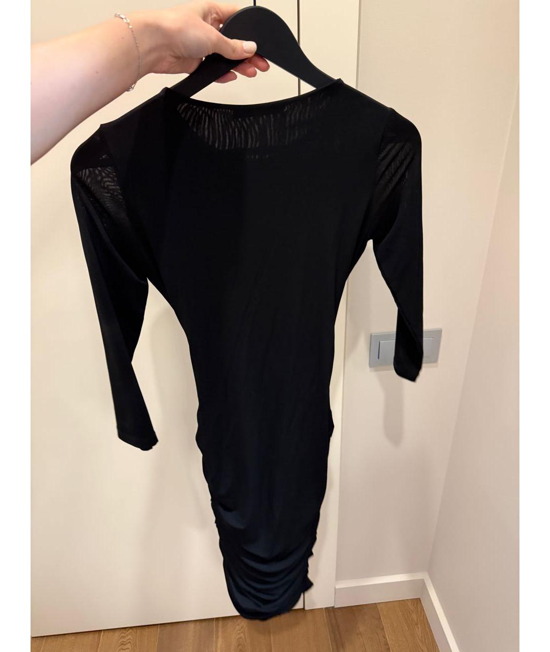 CAROLINA HERRERA Черное вискозное коктейльное платье, фото 2