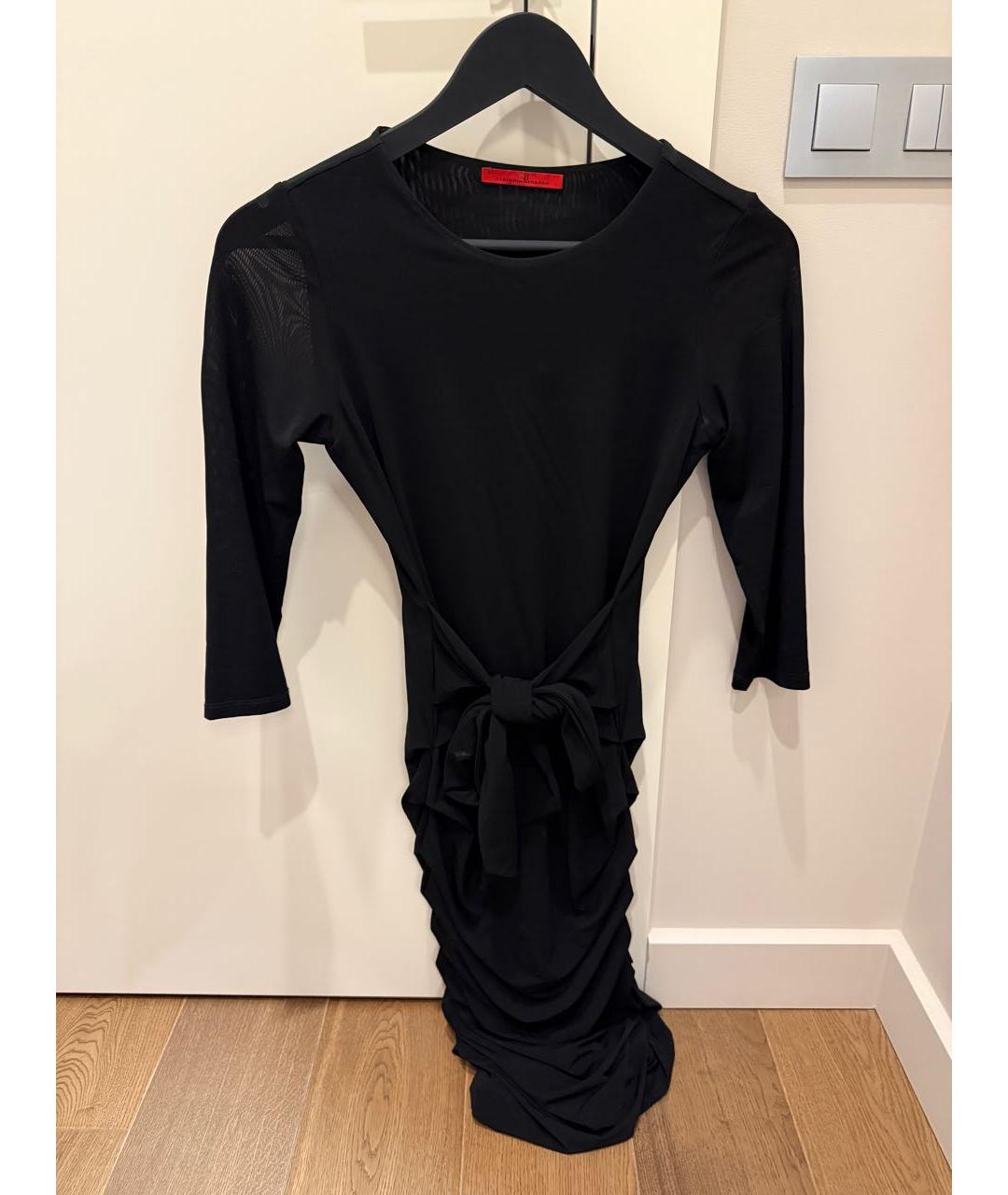 CAROLINA HERRERA Черное вискозное коктейльное платье, фото 6