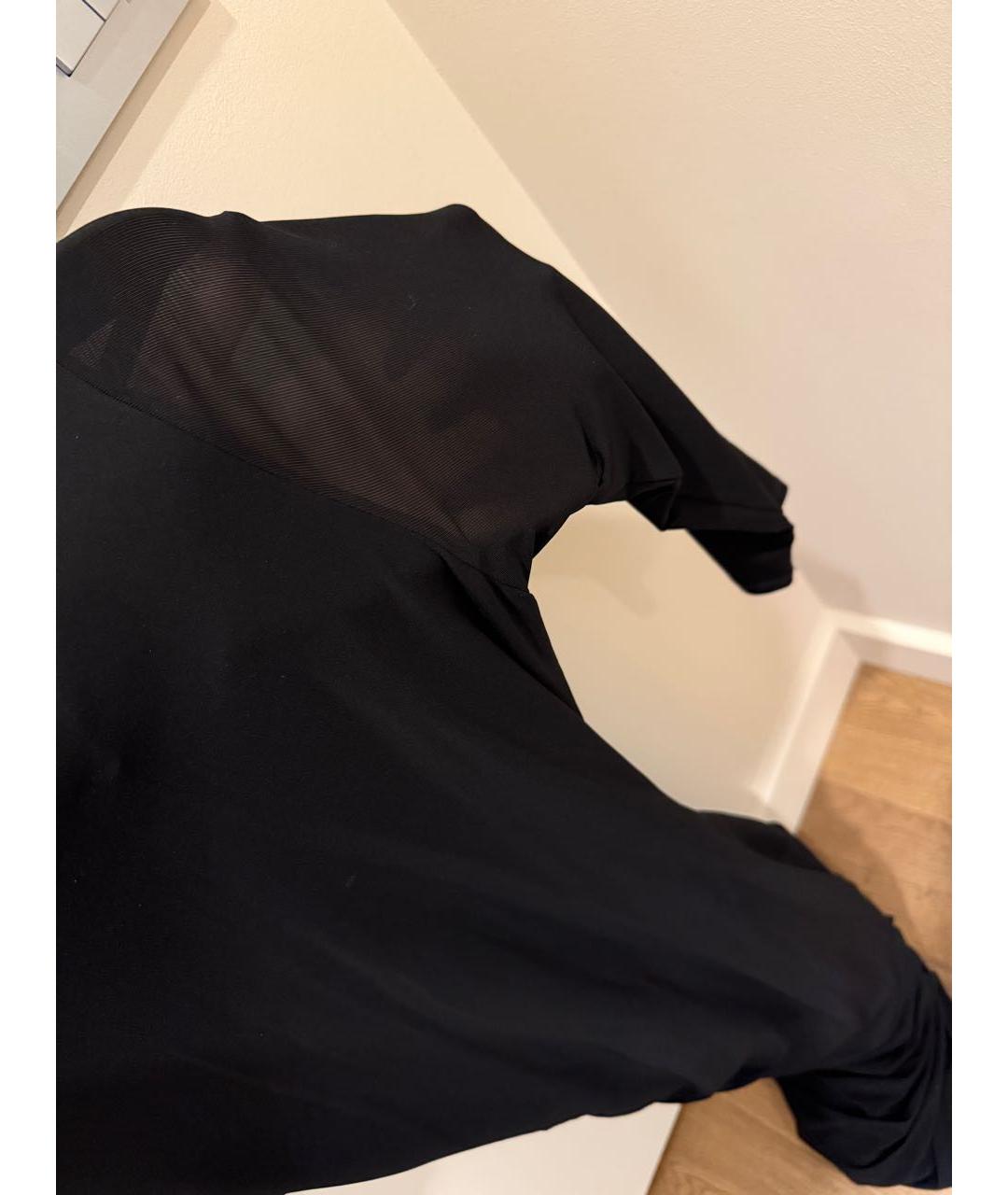 CAROLINA HERRERA Черное вискозное коктейльное платье, фото 4