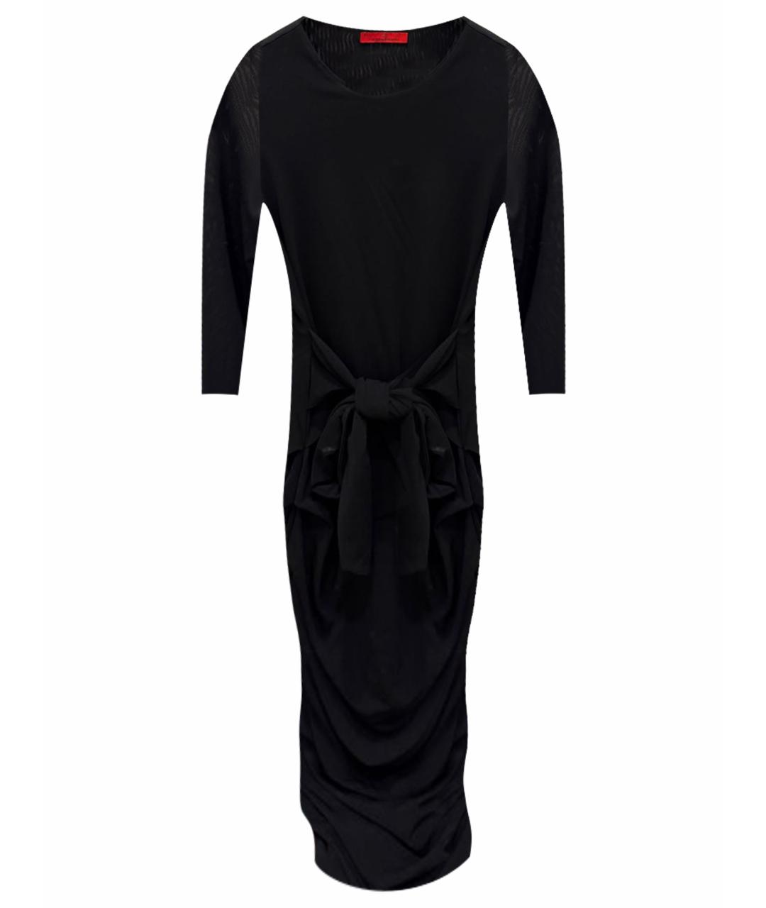 CAROLINA HERRERA Черное вискозное коктейльное платье, фото 1