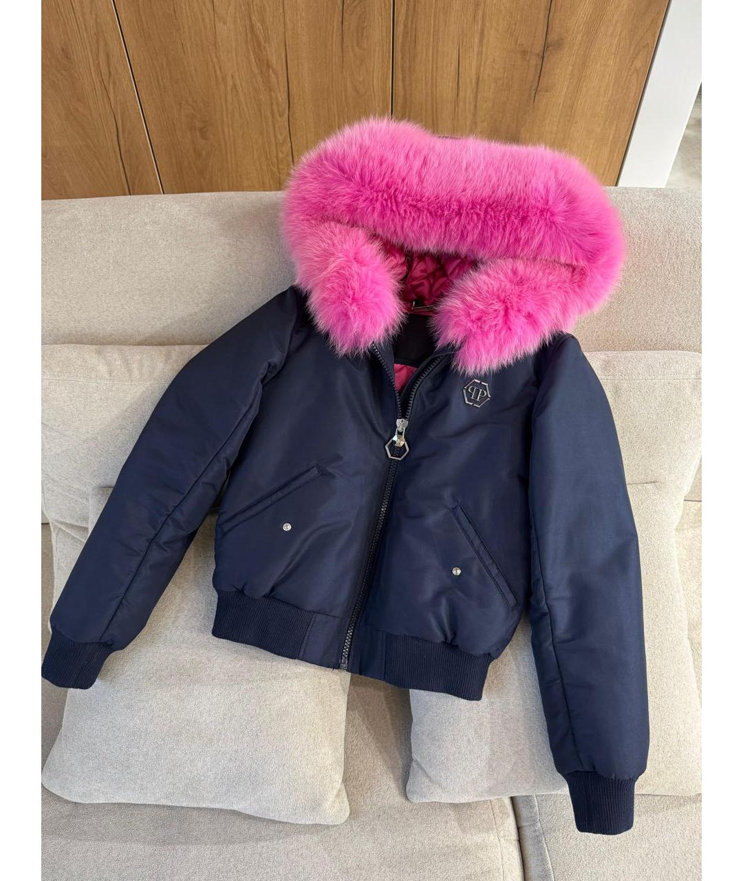PHILIPP PLEIN Темно-синяя куртка, фото 3