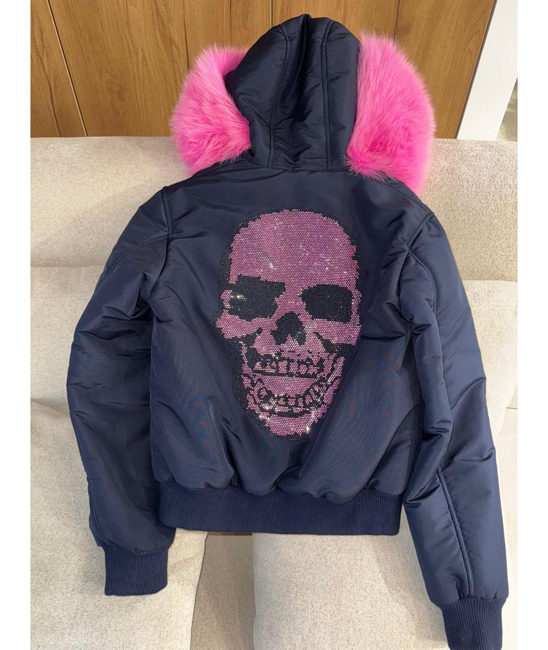 PHILIPP PLEIN Темно-синяя куртка, фото 2