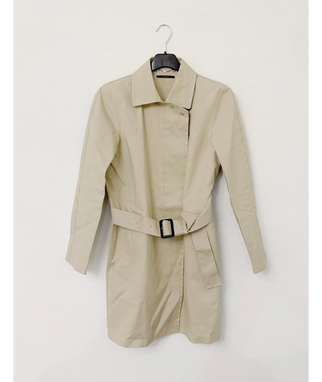 GUCCI Бежевый хлопковый тренч/плащ, фото 7