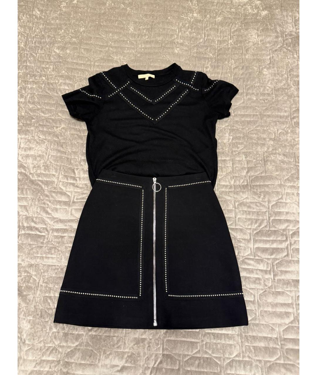 MAJE Черный полиэстеровый костюм с юбками, фото 7