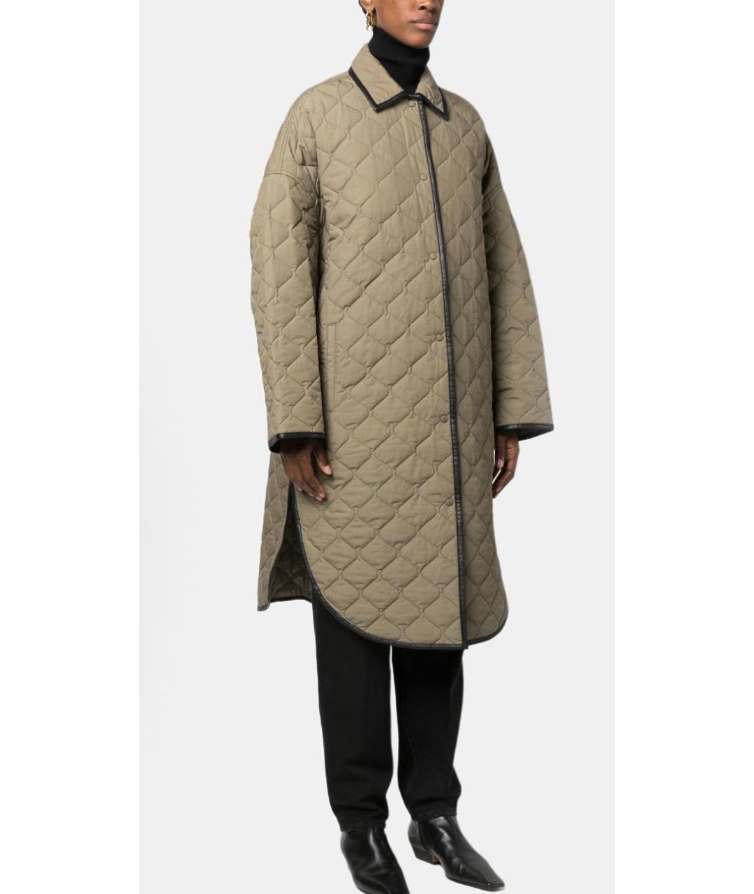 TOTEME Хаки хлопковое пальто, фото 7