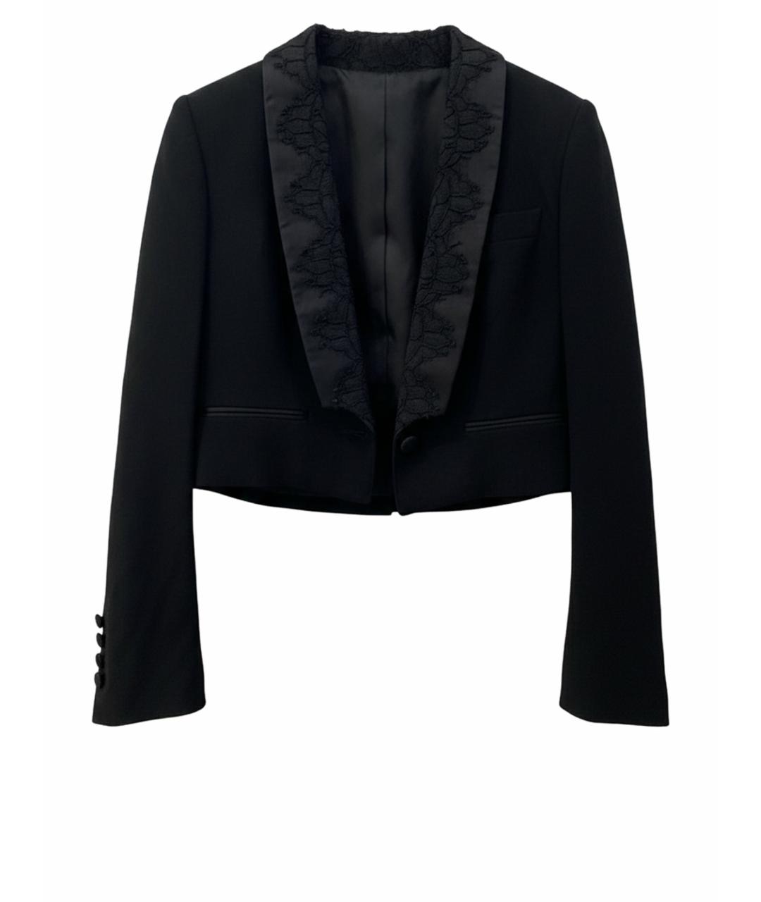 DOLCE&GABBANA Черный хлопковый жакет/пиджак, фото 1