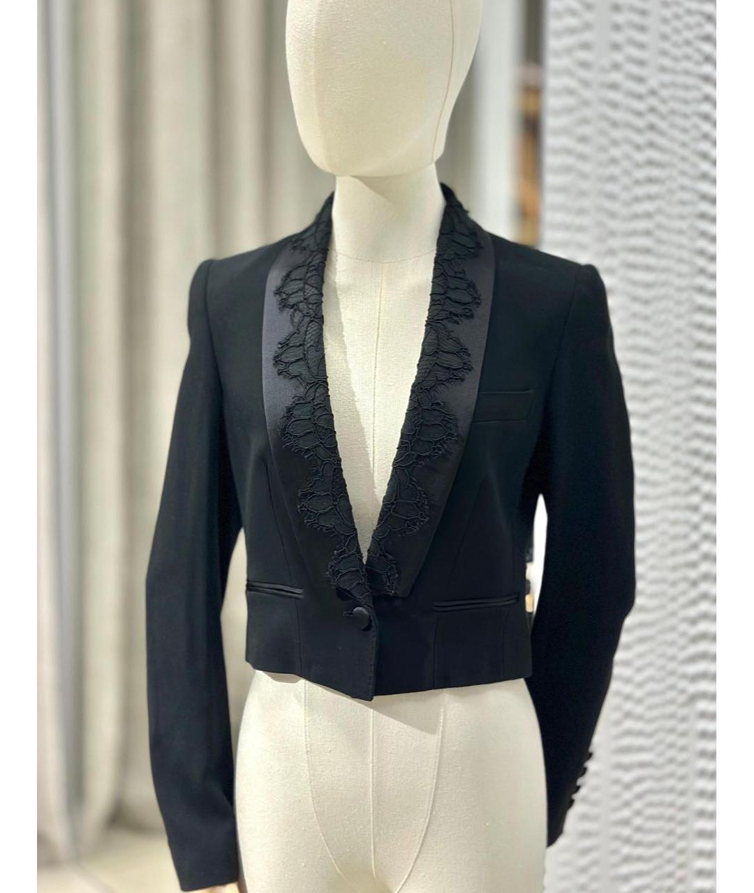 DOLCE&GABBANA Черный хлопковый жакет/пиджак, фото 2