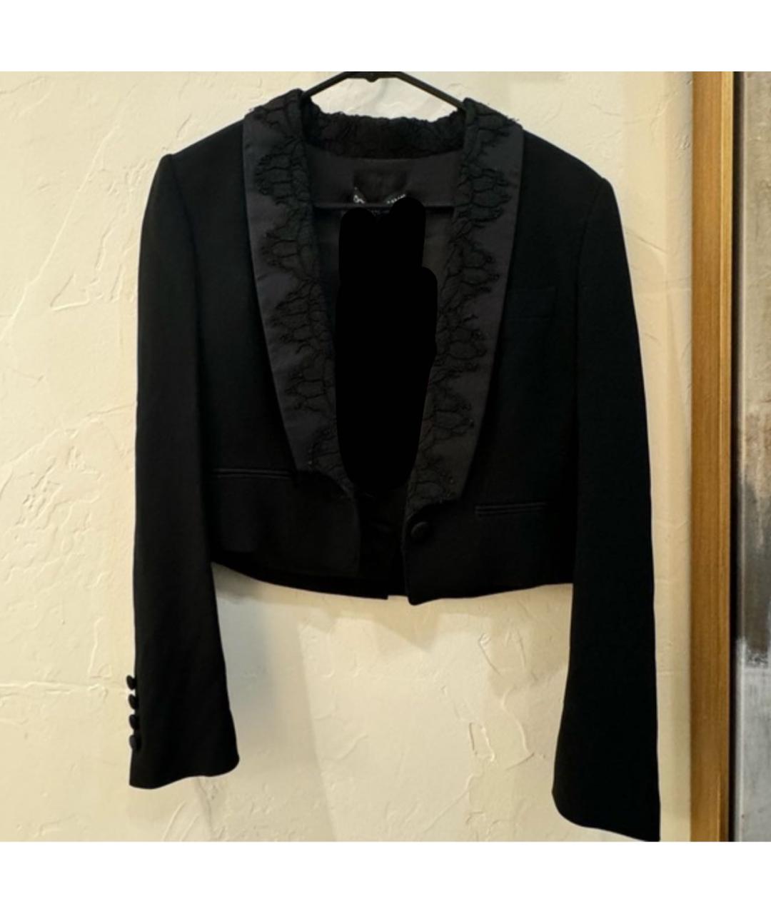 DOLCE&GABBANA Черный хлопковый жакет/пиджак, фото 3