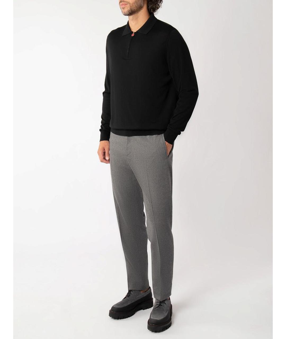 KITON Черный шерстяной джемпер / свитер, фото 5