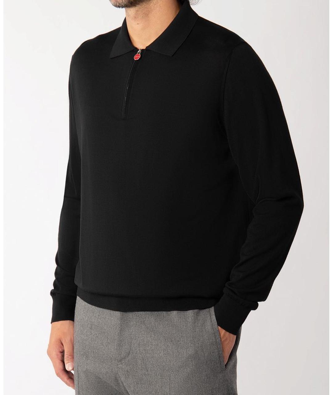 KITON Черный шерстяной джемпер / свитер, фото 4