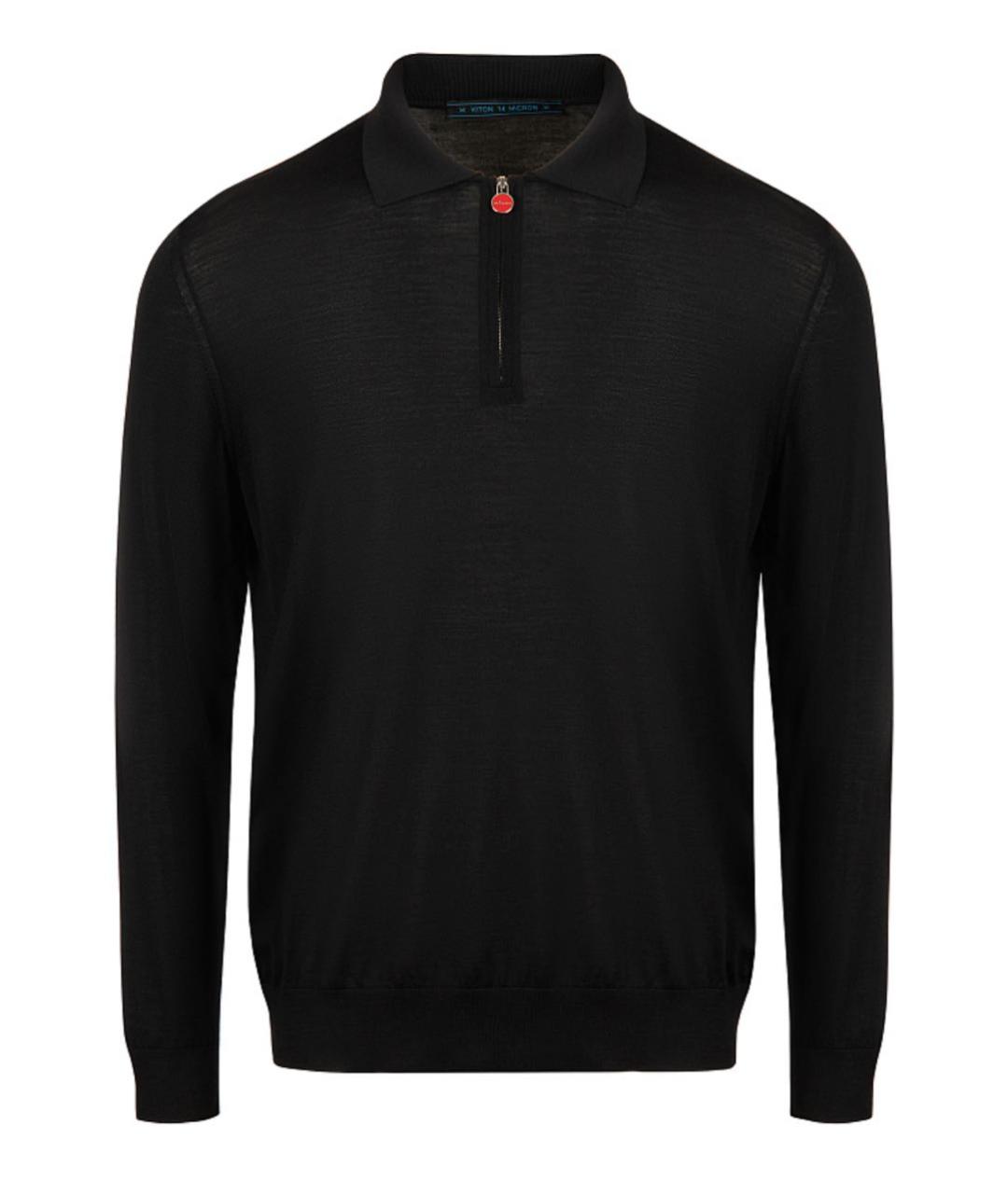 KITON Черный шерстяной джемпер / свитер, фото 1