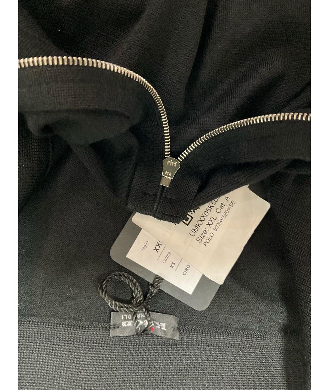 KITON Черное поло с длинным рукавом, фото 5