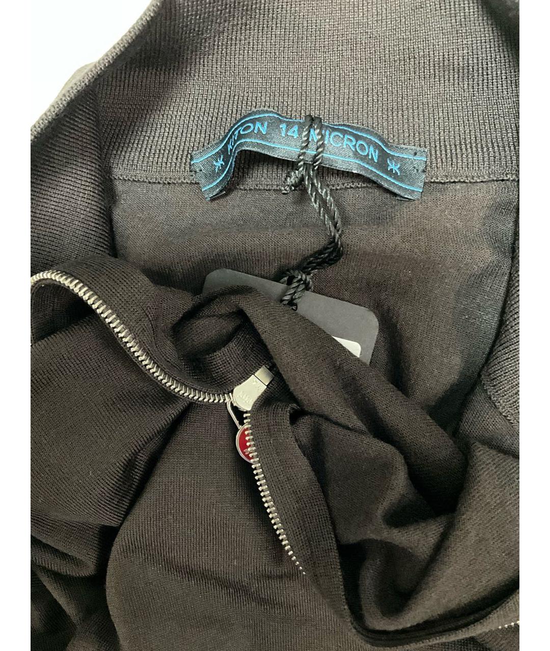 KITON Коричневое поло с длинным рукавом, фото 5