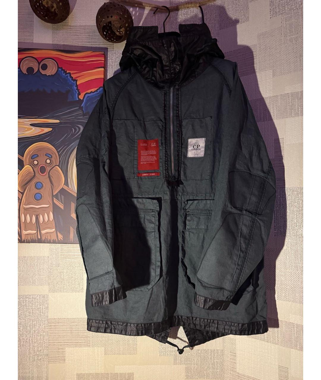 CP COMPANY Черная льняная куртка, фото 3