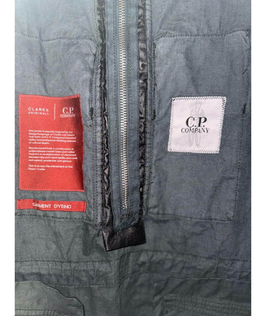 CP COMPANY Черная льняная куртка, фото 5