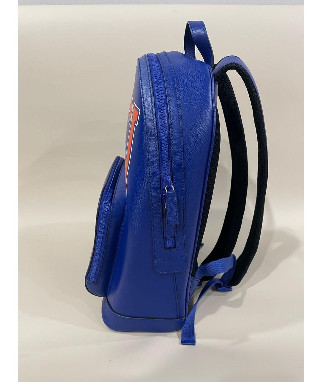 GUCCI Синий кожаный рюкзак, фото 3
